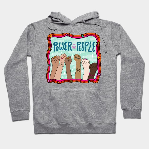 Power to the People Hoodie by Doodle by Meg